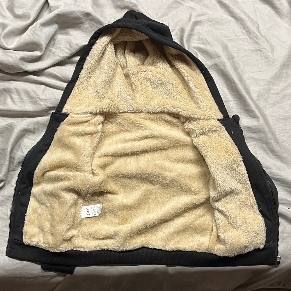 NWOT Cozy Black Toddler Jacket - Picture 3 of 3